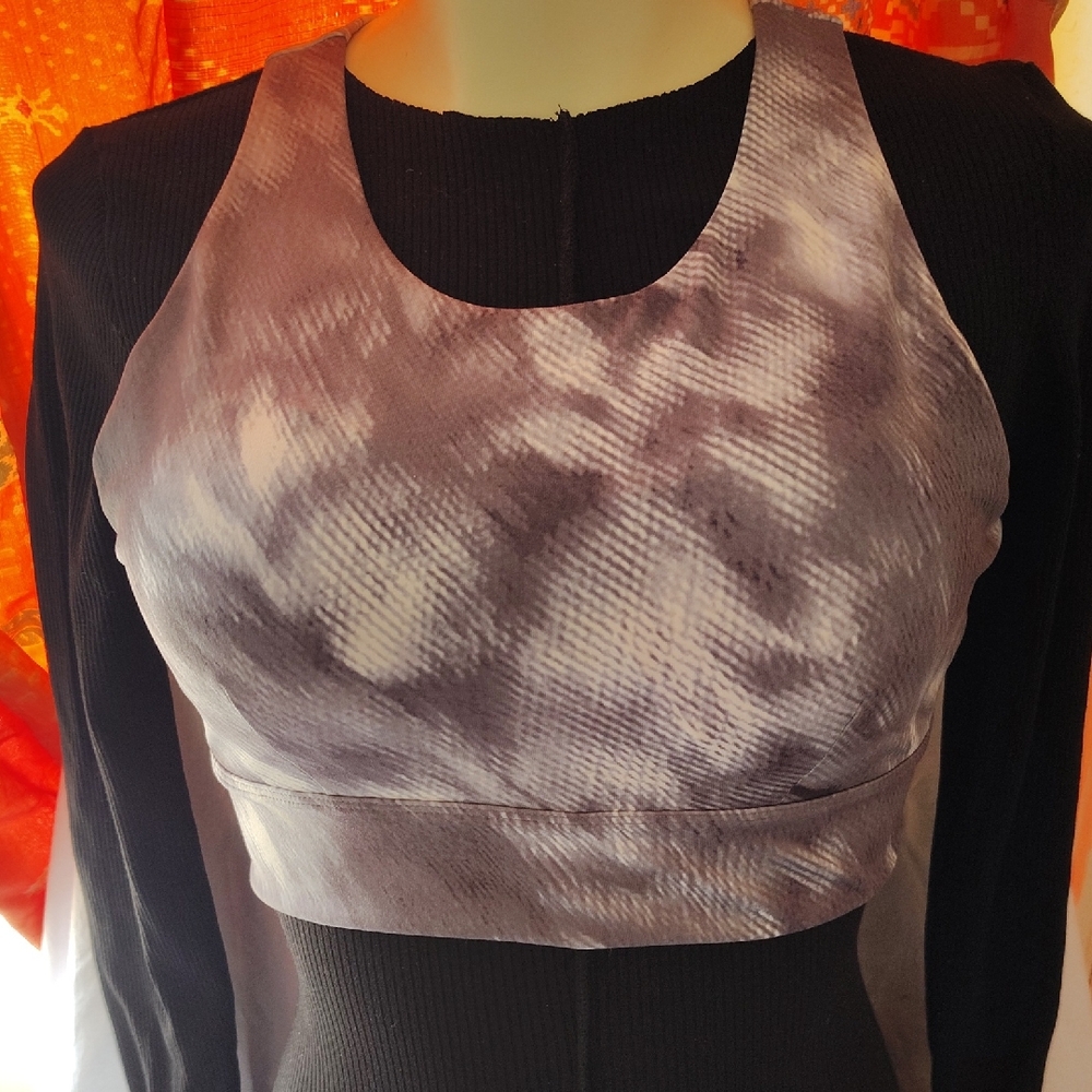 Zella Gray Tie-Dye Sports Bra! Active Wear-All Water Sports! Fast Drying! Swim!